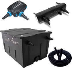  SunSun CBF-550 szűrő CTF-10000-B szivattyú CUV-224 UV-C előszűrő 3 m tömlő + indító baktérium