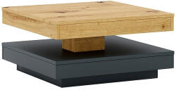 Signal Cotto Artisan Forgatható Dohányzóasztal Laminált Tölgy/Antracit (COTTODAAT)
