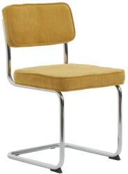 Unique Furniture Жълт велурен трапезен стол Rupert - Unique Furniture (37285103)