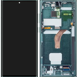 Samsung Piese si componente Display cu Touchscreen Samsung Galaxy S22 Ultra 5G S908, cu Rama, Verde, Service Pack GH82-27488D (GH82-27489D)