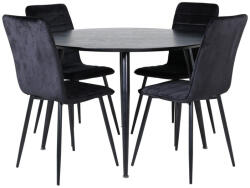  Étkezőgarnitúra Dallas 2544 (Fekete)