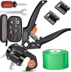 Sternhoff Metszőolló fák, cserjék és növények oltásához, 2 késsel (SDH529)