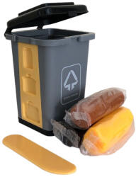  Gyurma készlet kukásedény formában - szürke kuka