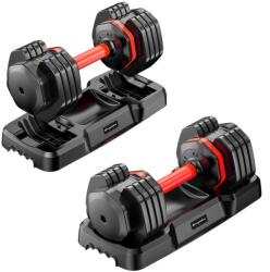 inSPORTline Állítható egykezes súlyzó szett inSPORTline DuraBell® 2x 6, 5-24, 5 kg (25786-SET)