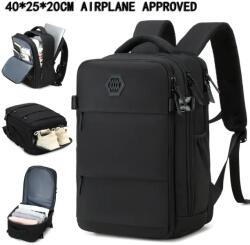  Utazó Hátizsák- Fekete- 40 X 25 X 20 cm (YU3873422-1)