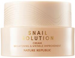 NATURE REPUBLIC Snail Solution Cream rugalmasító krém csigamucinnal