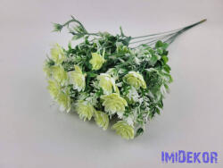  Vegyes mű szálas díszítő 12db/köteg 52cm - Krém-Fehér