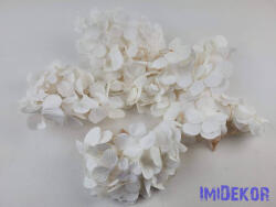  Hortenzia fej antik selyemvirág 16 cm - Ekrü