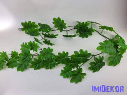  Mű leveles girland 180 cm Hurkás - Zöld