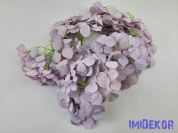  Hortenzia fej antik selyemvirág 16 cm - Pasztel Lila