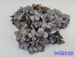  Hortenzia fej antik selyemvirág 16 cm - Szürkés Lila
