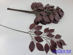  Fikusz 15 lv. ág 53 cm - Sötét Bordó