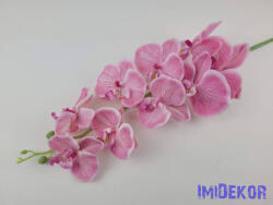  Orchidea 9 vegyes fejes ág 102cm - Rózsaszín