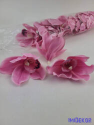 Cymbidium orchidea selyem fej D10 cm - Rózsaszín