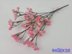  Gumis rezgő 5 ágú díszítő csokor 27 cm - Erős Rózsaszín