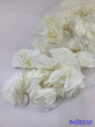  Polifoam rózsa fej 8cm 50db/csomag - Krém