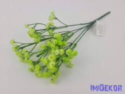  Gumis rezgő 5 ágú díszítő csokor 27 cm - Zöld