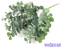  Eukaliptusz 5 ágú hamvas mű zöld 32 cm - Sötétzöld