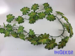  Mű leveles girland 180 cm Hurkás - Barna Foltos Zöld