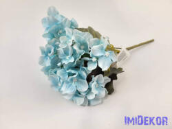  Hortenzia 5 ágú selyem csokor 26 cm - Világoskék