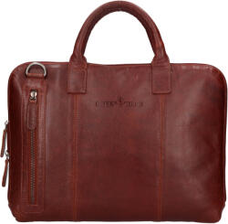 Greenwood Bern bőr laptop táska - konyak