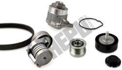 HEPU Pompa apa + Set curea transmisie cu caneluri HEPU PK06560 (PK06560)