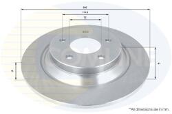 COMLINE Brzdový kotúč COMLINE ADC0455 (ADC0455)