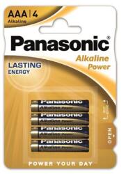 Panasonic Elem, AAA mikro, 4 db, PANASONIC "Alkaline power (PEBAAA4) - fiorex