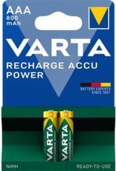 VARTA Tölthető elem, AAA mikro, 2x800 mAh, előtöltött, VARTA "Power (VAKU03) - fiorex