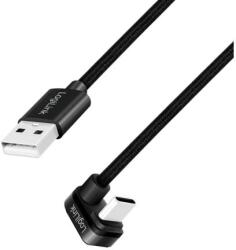LogiLink USB-A - USB-C 3.0m bekötött szögletes fekete (CU0195)