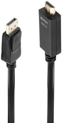 Lindy LNY-36923 : : DisplayPort към HDMI кабел, M-M, 4K30Hz, черен, 3.0 м