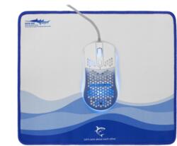 White Shark Gmp-2201 Megalodon Vezetékes Gamer Egér (7200 Dpi) + Egérpad Combo (WS GMP-2201)