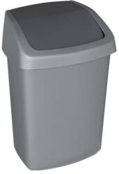 Keter Billenős szemetes, 25 l, CURVER "Swing top", ezüst/grafit (KHMU241) - fiorex