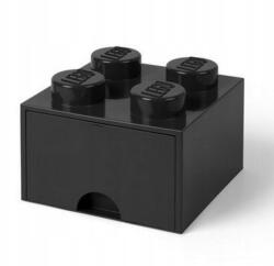 LEGO® Tároló Doboz Fiókkal Építőkocka 4 Doboz Fekete