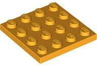 LEGO® Élénk világosnarancs LEGO Lap 4 x 4 (4243921)