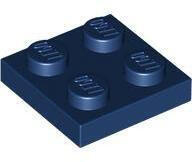 LEGO® Sötétkék LEGO Lap 2 x 2 (6037890)