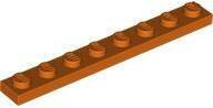 LEGO® Vöröses narancs LEGO Lap 1 x 8 (6467485)