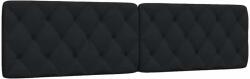 vidaXL fekete szövet fejtámla párna 200 cm 4019242 (4019242)
