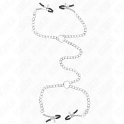 Kink Nipple Grip Kink - 4 Láncos Mellbimbó Bilincs 32 Cm Kis Láncokkal 14 Cm (d-240993)