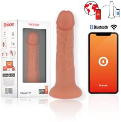 Oninder - Medium Bogotă Vibrátor Dildó 9 Sebesség Natúr 20 Cm -o- 4.2 Cm - Ingyenes Alkalmazás (d-239510)
