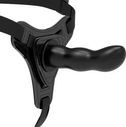 Fetish Submissive Harness Fetish Submissive Szilikon Pántos Fekete 16 Cm-es G-pont (d-221303)