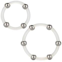 CalExotics Calex Szilikon Péniszgyűrű Fém Gyöngyökkel - Szett (d-224015)