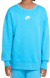 Nike Hanorace fete Nike Sportswear Club Fleece - baltic blue/white (DD7473-416)