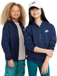 Nike Hanorace fete Nike Kids Club Fleece Full-Zip - midnight navy/white (FD3004-410)