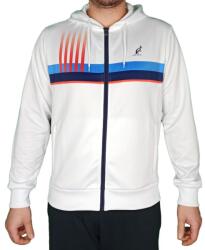 Australian Hanorac tenis bărbați Australian Printed Double Jacket - bianco (TEUGC0001-002)