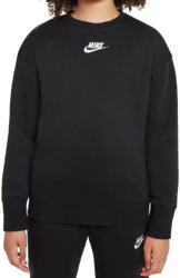 Nike Hanorace fete Nike Sportswear Club Fleece - black/white (DD7473-010)