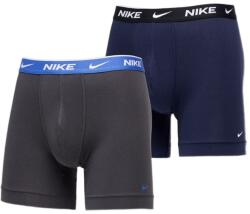 Nike Boxeri sport bărbați Nike Everyday Cotton Stretch Boxer Brief 2P - anthracite/obsidian (0000KE1086-5IY)