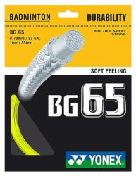 Yonex Racordaj de badminton Yonex BG 65 (10 m) - yellow (BG 65-004)