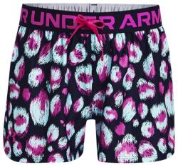 Under Armour Pantaloni scurți fete Under Armour Play Up Printed - black/breeze/meteor pink (1363371-006)