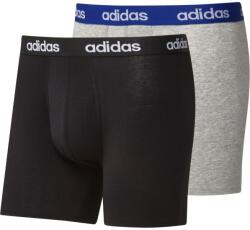 Adidas Boxeri sport bărbați Bokserki Adidas Linear Brief 2P - black/medium grey heather (GN2072)